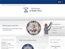 Tablet Screenshot of delftpottery.com